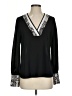 Express Outlet 100% Polyester Black Long Sleeve Blouse Size S - photo 1