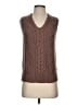 Varley 100% Viscose Argyle Brown Sweater Vest Size XS - photo 1