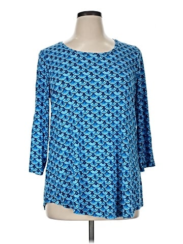 JM Collection 3/4 Sleeve Top (view 1)