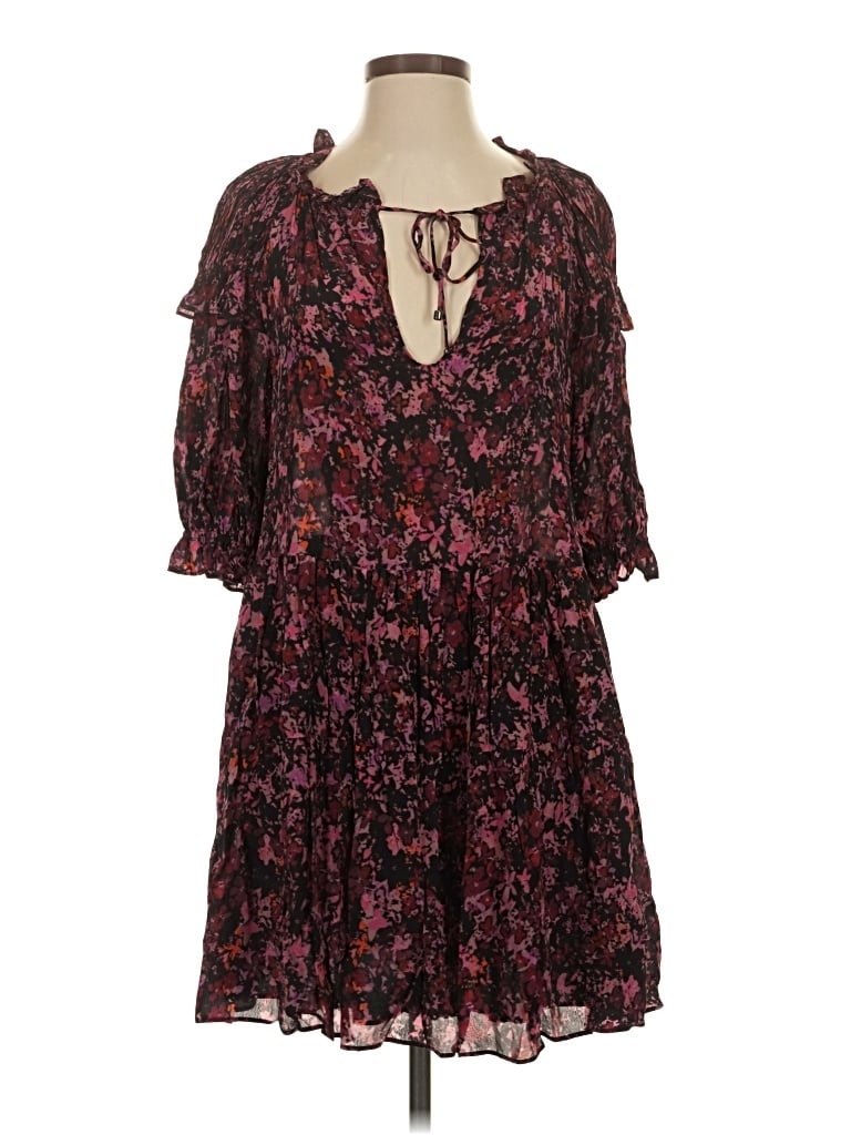 Pre-owned Gilner Farrar Casual Dress In Burgundy