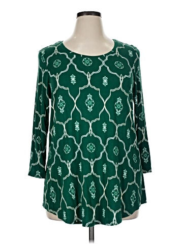 JM Collection 3/4 Sleeve Blouse (view 1)