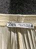 Zara 100% Polyester Chevron-herringbone Gold Casual Pants Size L - photo 7