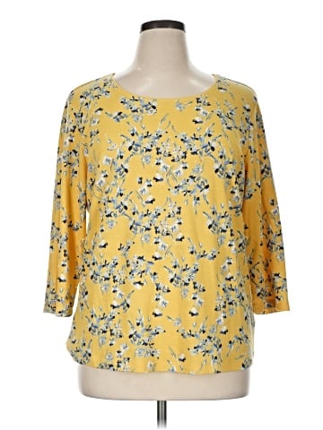 Karen Scott 3/4 Sleeve Blouse (view 1)