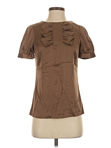 Trina Turk Short Sleeve Silk Top (view 1)