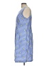 Talbots 100% Polyester Checkered-gingham Blue Casual Dress Size 12 - photo 5