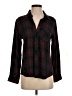 Rails 100% Rayon Plaid Black Long Sleeve Blouse Size S - photo 1