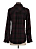 Rails 100% Rayon Plaid Black Long Sleeve Blouse Size S - photo 2