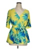 IMAN Yellow Long Sleeve Blouse Size XL - photo 1