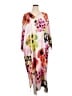 Natori Print White Casual Dress Size 1X - photo 1