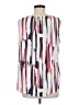 DKNY 100% Polyester White Sleeveless Blouse Size L - photo 2