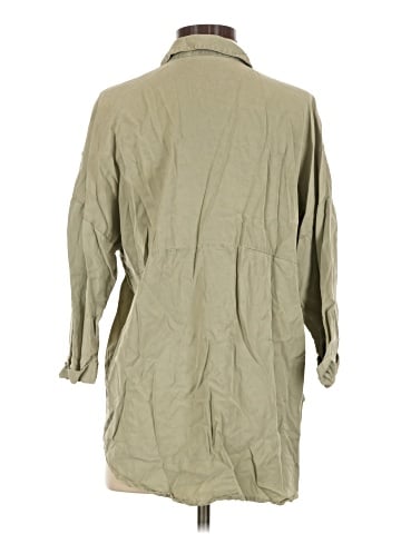 Trafaluc by Zara 3/4 Sleeve Button-Down Shirt (view 2)
