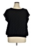 DKNY 100% Polyester Black Short Sleeve Top Size XL - photo 1