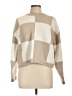 Dex Checkered-gingham Tan Turtleneck Sweater Size L - photo 1