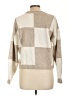 Dex Checkered-gingham Tan Turtleneck Sweater Size L - photo 2
