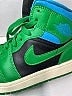 Air Jordan Color Block Green 1 Mid Sneakers Size 8 - photo 5