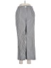 St. John Stripes Gray Casual Pants Size 6 - photo 1