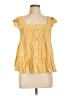 Mine 100% Rayon Yellow Sleeveless Blouse Size L - photo 1