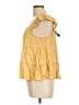 Mine 100% Rayon Yellow Sleeveless Blouse Size L - photo 5