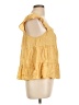 Mine 100% Rayon Yellow Sleeveless Blouse Size L - photo 4