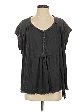 Free People Short Sleeve Blouse (view 1)