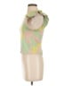 Zara Floral Green Short Sleeve Top Size S - photo 5