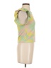Zara Floral Green Short Sleeve Top Size S - photo 4
