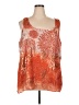 Maurices 100% Polyester Orange Sleeveless Blouse Size 24 (3) - photo 1