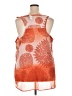 Maurices 100% Polyester Orange Sleeveless Blouse Size 24 (3) - photo 2