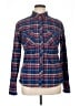 Kuhl 100% Polyester Plaid Blue Long Sleeve Blouse Size XL - photo 1