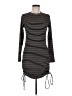 ABound Stripes Black Casual Dress Size M - photo 1