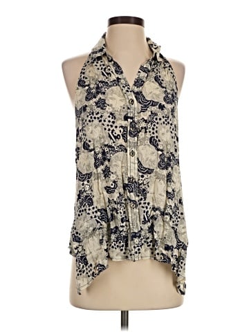 Maeve Sleeveless Button-Down Shirt (view 1)