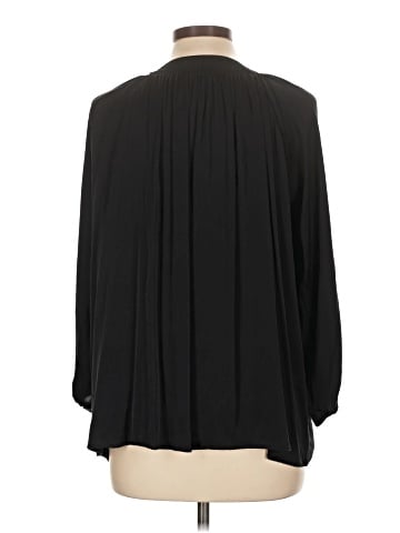 Tucker Long Sleeve Silk Top (view 2)