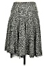 Studio 253 Animal Print Gray Casual Skirt Size S - photo 2