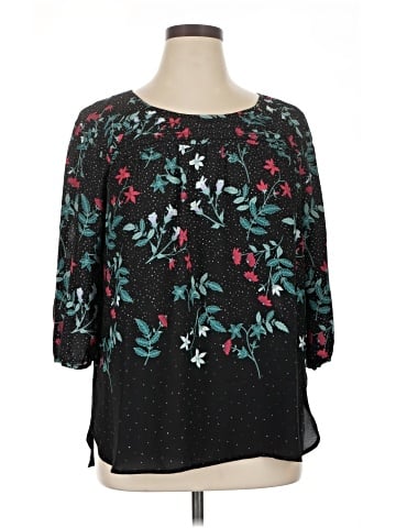 LC Lauren Conrad 3/4 Sleeve Blouse (view 1)