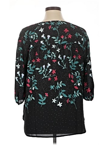 LC Lauren Conrad 3/4 Sleeve Blouse (view 2)