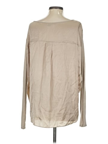 Vince. Long Sleeve Silk Top (view 2)