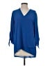 Boho Chic Blue 3/4 Sleeve Blouse Size XS - photo 1
