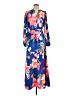 Halston 100% Polyester Blue Casual Dress Size 6 - photo 1