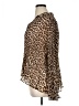 Chico's 100% Polyester Animal Print Brown Long Sleeve Blouse Size XL (3) - photo 5