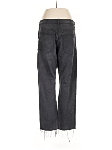 Madewell The '90s Straight Crop Jean in Washed Black (view 2)