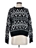 Vince Camuto Print Black Pullover Sweater Size XS - photo 1