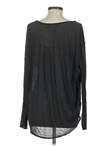 Vince. Long Sleeve Silk Top (view 2)