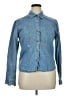 Basic Editions 100% Cotton Blue Long Sleeve Button-Down Shirt Size XL - photo 1