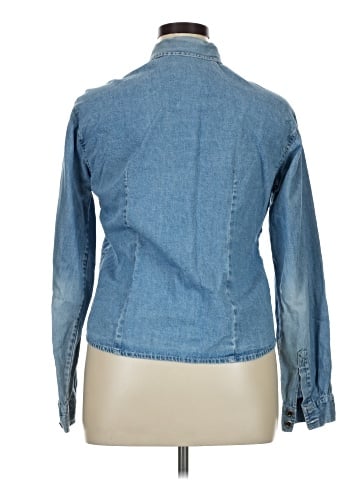 Basic Editions Long Sleeve Button-Down Shirt (view 2)