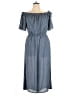 AUW 100% Polyester Stripes Blue Jumpsuit Size 14 - photo 1