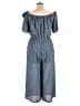 AUW 100% Polyester Stripes Blue Jumpsuit Size 14 - photo 2