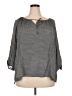 Fred David Polka Dots Gray 3/4 Sleeve Blouse Size 2X - photo 1