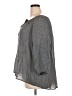 Fred David Polka Dots Gray 3/4 Sleeve Blouse Size 2X - photo 5