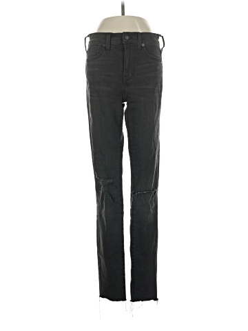 Madewell Tall 9" Mid-Rise Skinny Jeans in Black Sea (view 1)