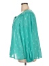 Ariat 100% Polyester Teal Green 3/4 Sleeve Blouse Size XXL - photo 5